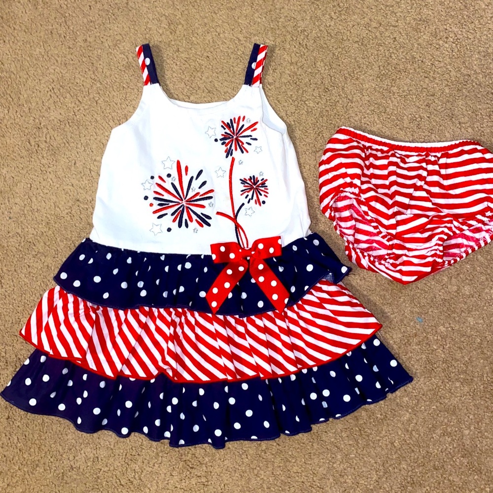 Bonnie Baby Fireworks Boutique Dress